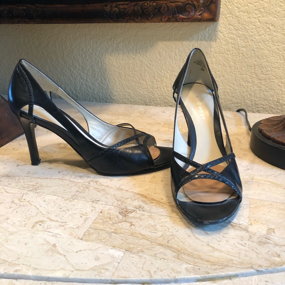 Nine West black heels
